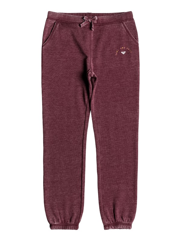 roxy, Girl's 7-14 Boom Boom Pow Surf And Chill Joggers, OXBLOOD RED (rre0) 0 Girl's 7-14 Boom Boom Pow Surf And Chill Joggers Red ERGFB03100 Roxy