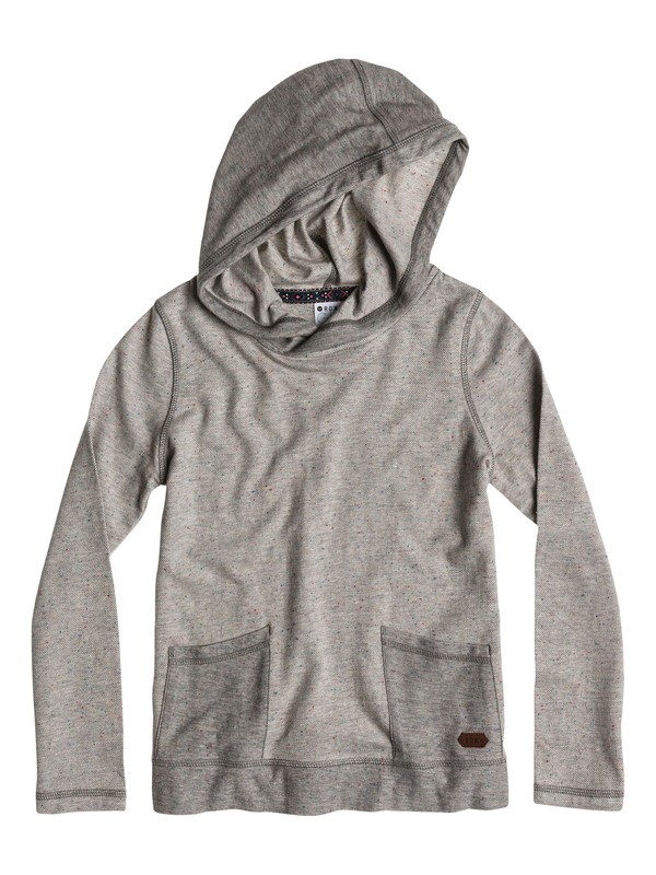 roxy, Girls 7-14 Northern Beach Hoodie, CHARCOAL HEATHER (kpgh) 0 Girls 7-14 Northern Beach Hoodie ERGFT03019 Roxy