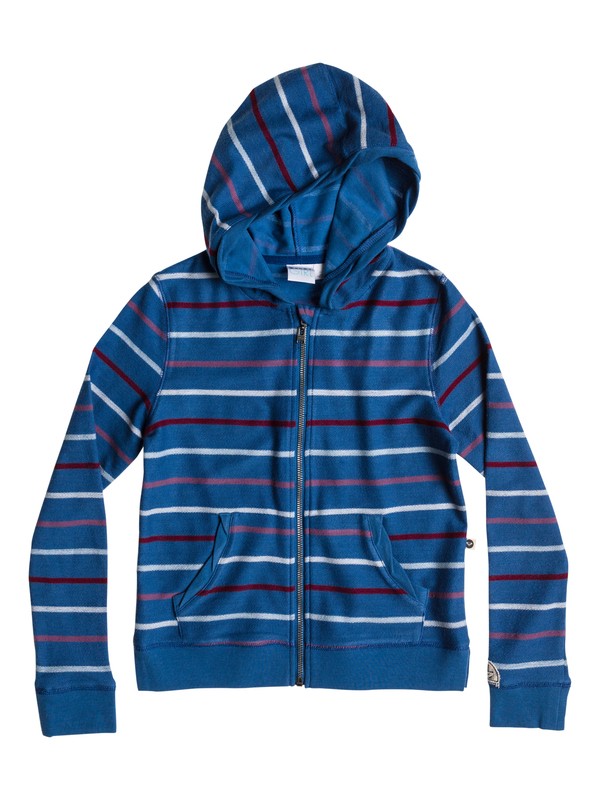 roxy, Girls 7-14 In Line Hoodie, OLD SKOOL BLUE HEATHER STRIPE (bnc3) 0 Girls 7-14 In Line Hoodie ERGFT03021 Roxy