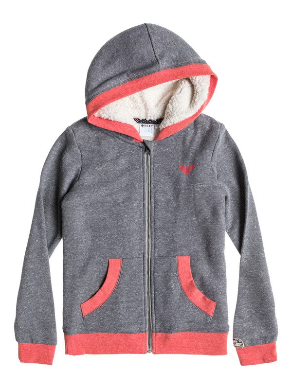 roxy, Girls 7-14 Moon May A Hoodie, CHARCOAL HEATHER (kpgh) 0 Girls 7-14 Moon May A Hoodie ERGFT03039 Roxy