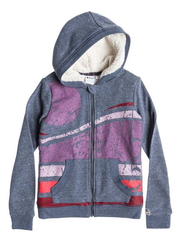roxy, Girls 7-14 Moon May C Hoodie, ESTATE BLUE (bsw0) 0 Girls 7-14 Moon May C Hoodie ERGFT03041 Roxy
