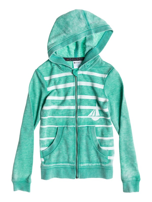 roxy, Girls 7-14 Sun Ray A Hoodie, MARINE GREEN HEATHER (glch) 0 Girls 7-14 Sun Ray A Hoodie ERGFT03044 Roxy