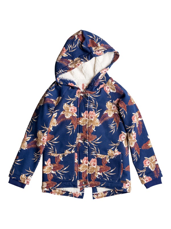 roxy, Candle'S Fire - veste, CASTAWAY FLORAL KIDS BLUE PRIN (bsq6) 0 Candle'S Fire - veste ERGFT03166 Roxy