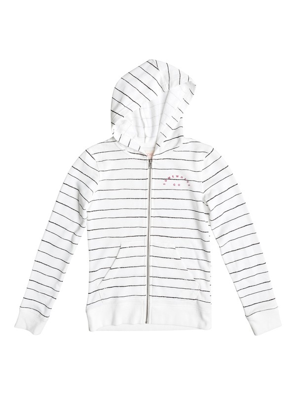 roxy, Naked Eye - Sudadera con capucha y cremallera, MARSHMALLOW PENCIL STRIPE (xwkk) 0 Naked Eye - Sudadera con capucha y cremallera Blanco ERGFT03219 Roxy