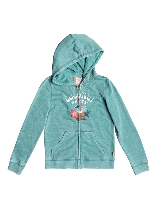 roxy, Niñas 7-14 Sudadera con Capucha y Cremallera Be The Overflow Coconut Party, LATIGO BAY (blr0) 0 Niñas 7-14 Sudadera con Capucha y Cremallera Be The Overflow Coconut Party ERGFT03241 Roxy