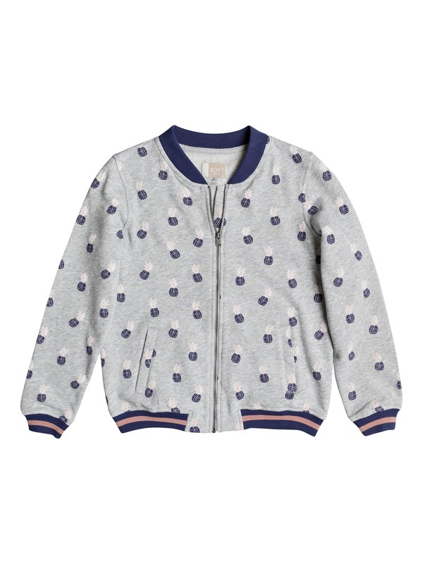 roxy, Coming Alone - Sweatshirt bomber, HERITAGE HEATHER ICE PINEAPPLE (sgr6) 0 Coming Alone - Sweatshirt bomber Gris ERGFT03256 Roxy