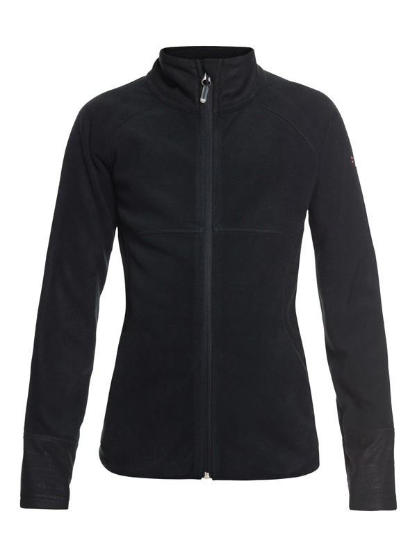 roxy, Harmony - Technical Zip-Up Fleece, TRUE BLACK (kvj0) 0 Harmony - Technical Zip-Up Fleece ERGFT03268 Roxy