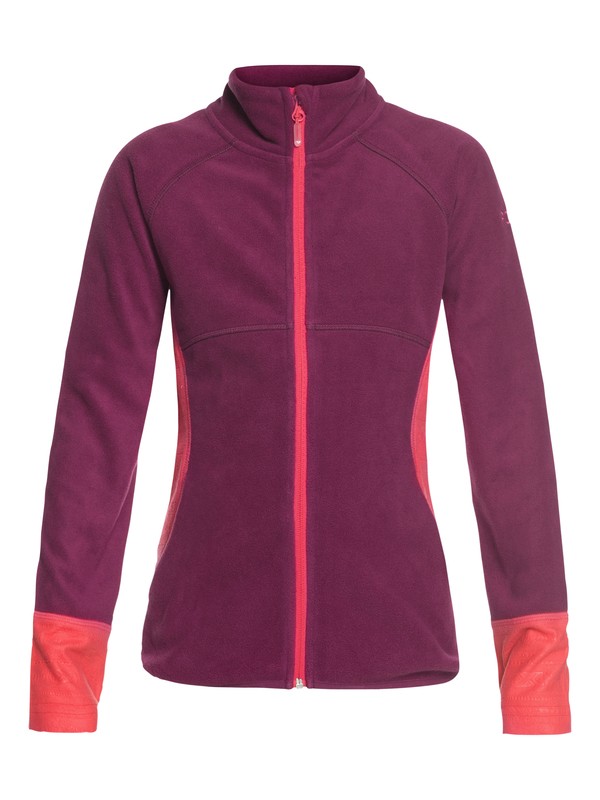 roxy, Harmony - Technical Zip-Up Fleece for Girls 8-16, BEET RED (rrv0) 0 Harmony - Technical Zip-Up Fleece for Girls 8-16 Red ERGFT03268 Roxy