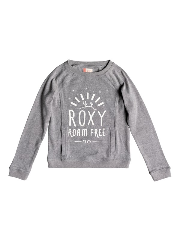 roxy, Cabana Crazy Pullover Sweatshirt, HERITAGE HEATHER (sgrh) 0 Cabana Crazy Pullover Sweatshirt ERGFT03281 Roxy
