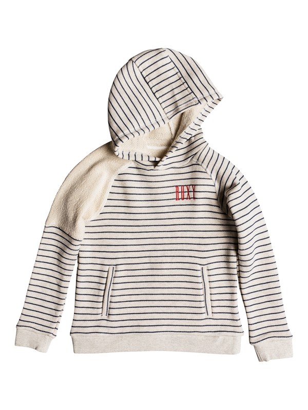 roxy, Girls 7-14 Spark In You Hoodie, METRO HEATHER SIMPLE STRIPE (ten3) 0 Girls 7-14 Spark In You Hoodie Beige ERGFT03290 Roxy