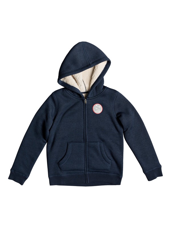 roxy, Girls 7-14 Feel Her Breath Search For The S Zip-Up Hoodie, DRESS BLUES (btk0) 0 Girls 7-14 Feel Her Breath Search For The S Zip-Up Hoodie Blue ERGFT03302 Roxy
