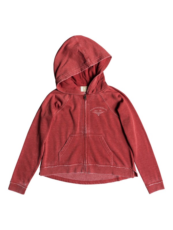 roxy, Girls 7-14 Pretty Smile Treasure Map Zip-Up Hoodie, MINERAL RED (mmz0) 0 Girls 7-14 Pretty Smile Treasure Map Zip-Up Hoodie Pink ERGFT03303 Roxy
