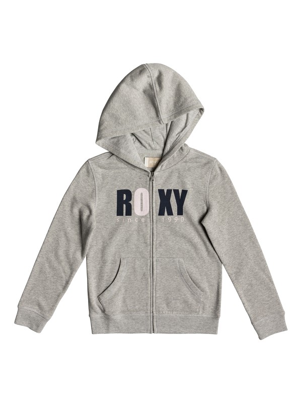 roxy, Girl Plans Bold Distress - Sweat à capuche zippé pour Fille 8-16 ans, HERITAGE HEATHER (sgrh) 0 Girl Plans Bold Distress - Sweat à capuche zippé pour Fille 8-16 ans Gris ERGFT03311 Roxy