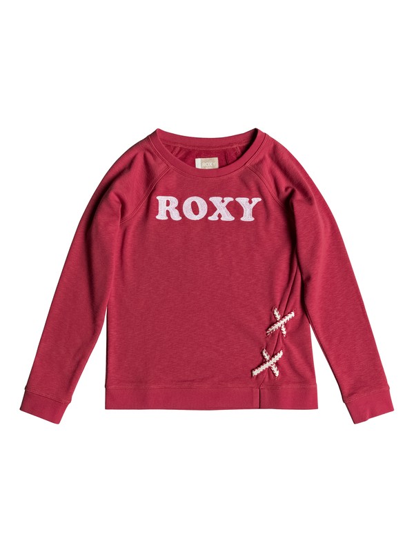 roxy, Girl's 7-14 Its A Dream Sweatshirt, CARDINAL (rpe0) 0 Girl's 7-14 Its A Dream Sweatshirt Red ERGFT03323 Roxy