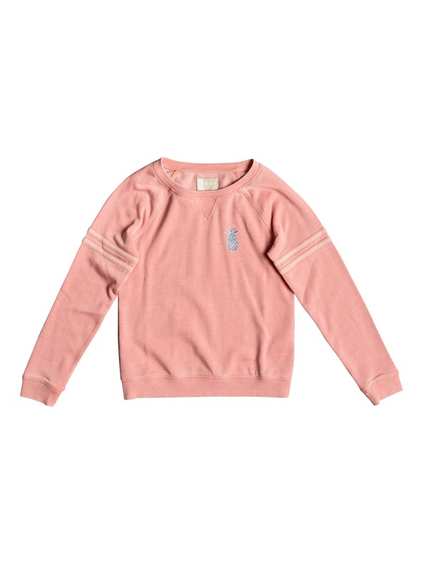 roxy, Girl's 7-14 Let It Go Small Fruit Sweatshirt, LOBSTER BISQUE (mhh0) 0 Girl's 7-14 Let It Go Small Fruit Sweatshirt Pink ERGFT03343 Roxy