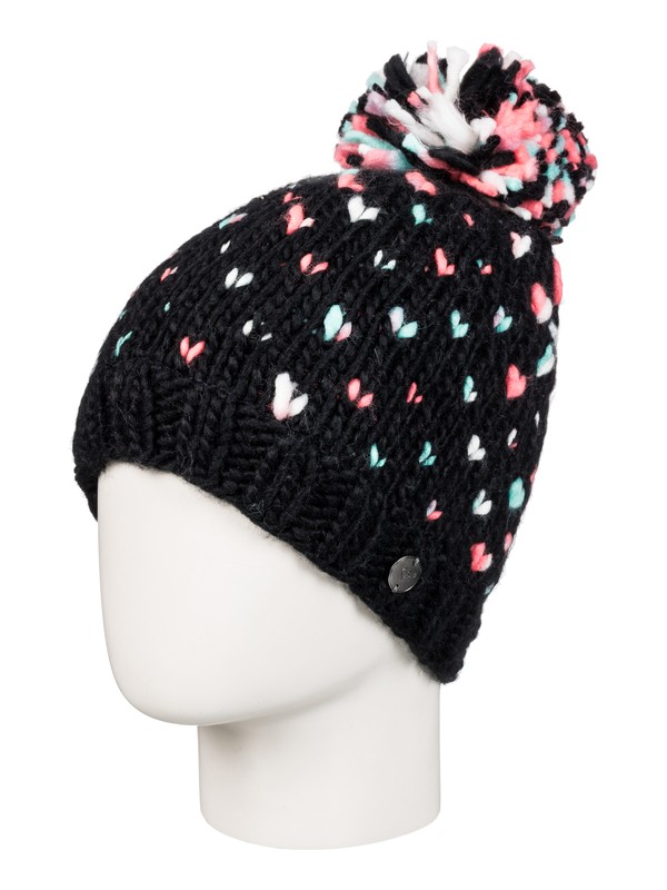 roxy, Girls 7-14 Dena Beanie, TRUE BLACK (kvj0) 0 Girls 7-14 Dena Beanie Black ERGHA03032 Roxy