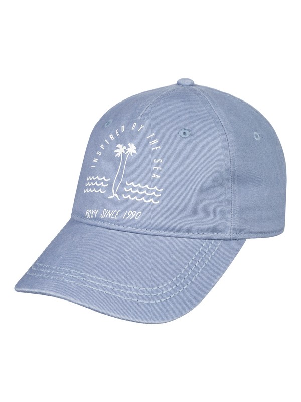 roxy, Girls 7-14 Dear Believer Baseball Hat, ASHLEY BLUE (bhl0) 0 Girls 7-14 Dear Believer Baseball Hat Blue ERGHA03118 Roxy