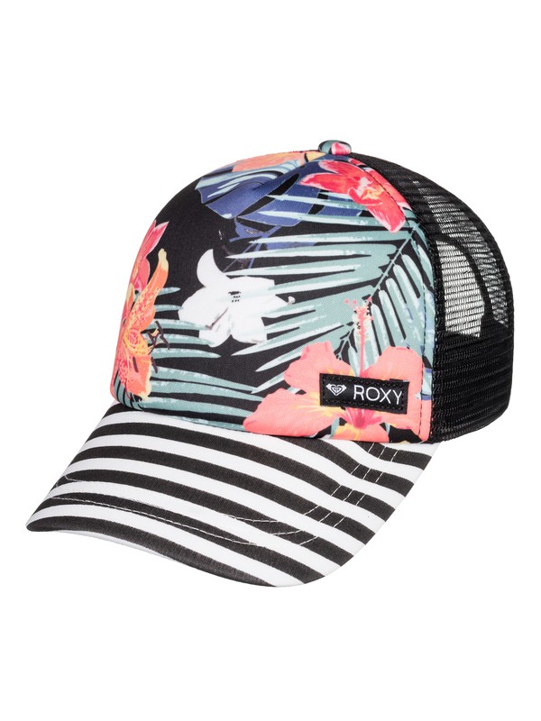 roxy, Gorra de Camionero Just Ok, TRUE BLACK ULUWATU (kvj9) 0 Gorra de Camionero Just Ok Negro ERGHA03120 Roxy