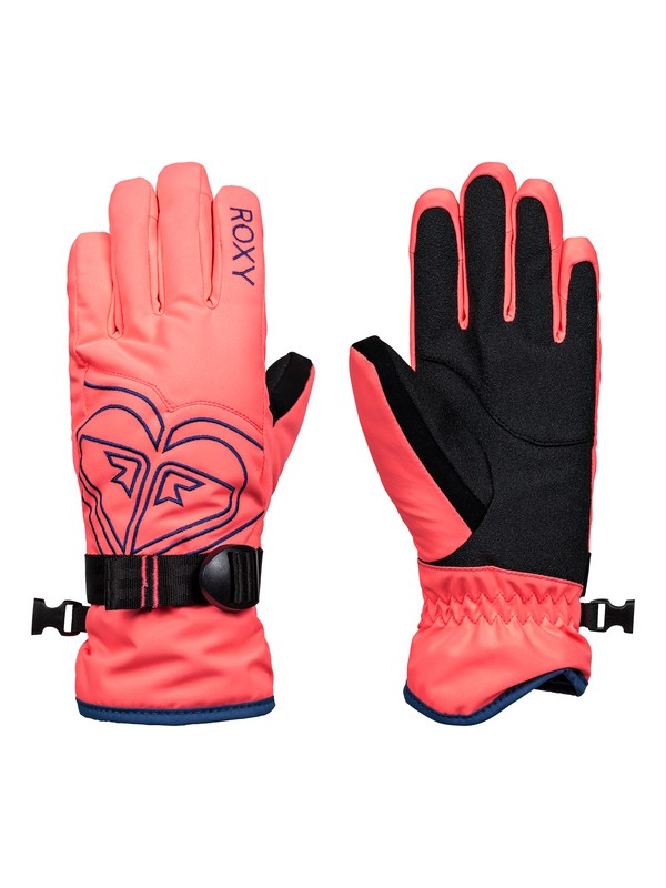 roxy, Poppy - Snowboard/Ski Gloves, NEON GRAPEFRUIT (nkn0) 0 Poppy - Snowboard/Ski Gloves Orange ERGHN03010 Roxy