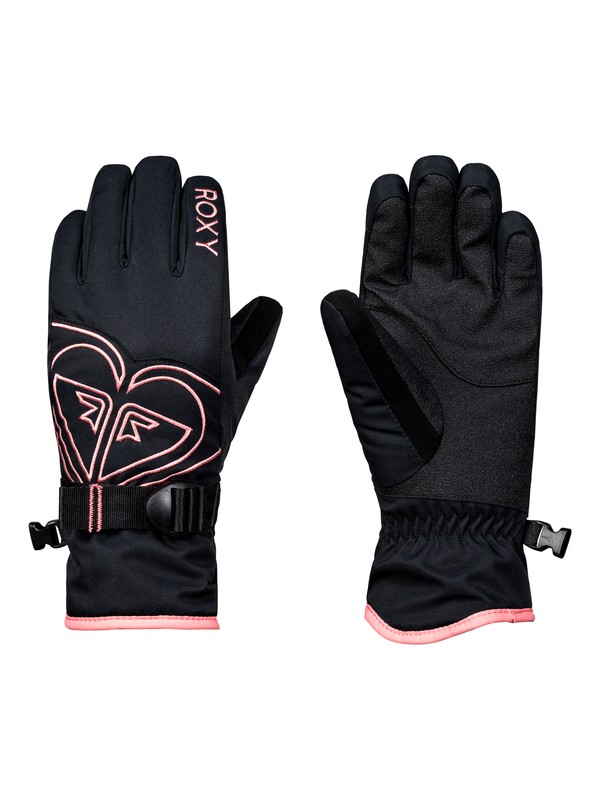 roxy, Girl's 7-14 Poppy Snowboard/Ski Gloves, TRUE BLACK (kvj0) 0 Girl's 7-14 Poppy Snowboard/Ski Gloves Black ERGHN03017 Roxy