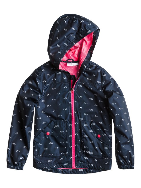 roxy, Girls 7-14 Hinako Jacket, MICRO GLASSES 100 NAVY (ktp6) 0 Girls 7-14 Hinako Jacket ERGJK00002 Roxy