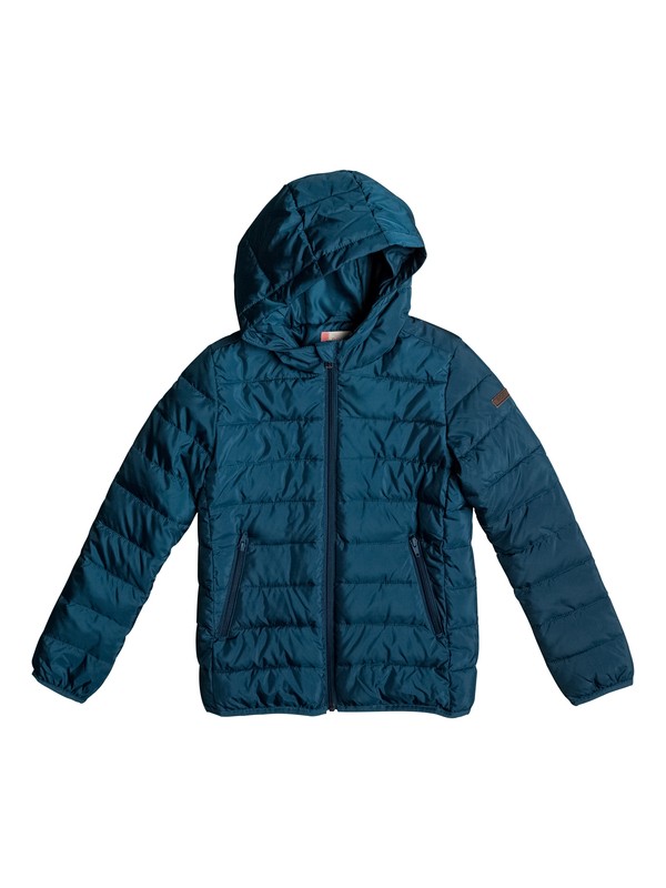 roxy, Question Reason - Puffer Jacket, REFLECTING POND (byf0) 0 Question Reason - Puffer Jacket Blue ERGJK03027 Roxy