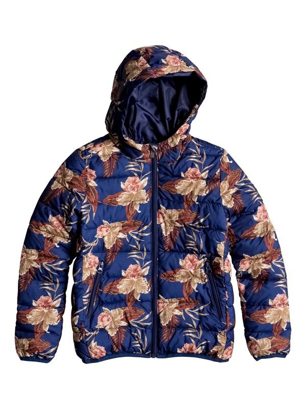 roxy, Question Reason Print - Chaqueta Aislante, CASTAWAY FLORAL KIDS BLUE PRIN (bsq6) 0 Question Reason Print - Chaqueta Aislante ERGJK03032 Roxy