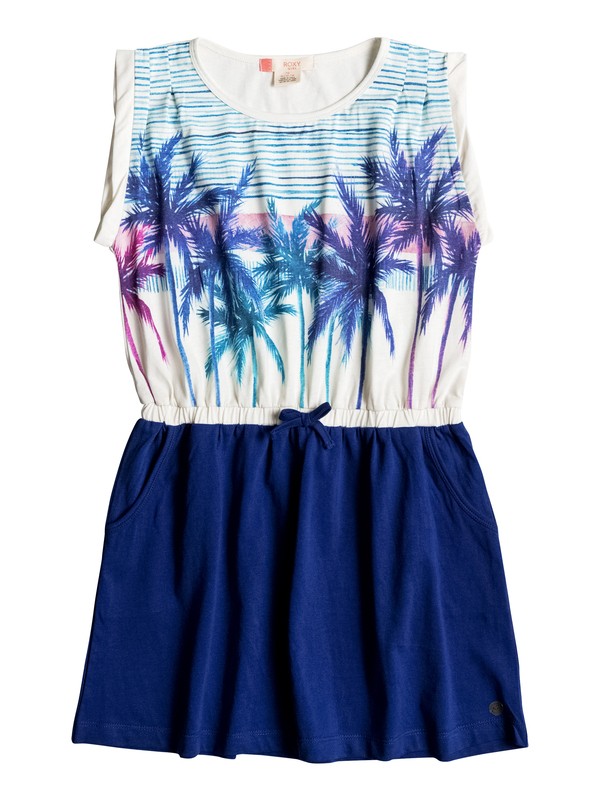roxy, Presidio Palm - Zweifarbiges Kleid, MARSHMELLOW (wbt0) 0 Presidio Palm - Zweifarbiges Kleid Weiss ERGKD03023 Roxy