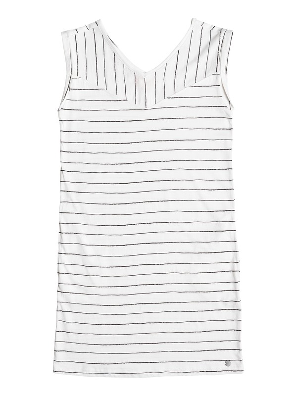 roxy, Girls 7-14 Crazy Little Thing Tank Dress, MARSHMALLOW PENCIL STRIPE (xwkk) 0 Girls 7-14 Crazy Little Thing Tank Dress ERGKD03042 Roxy