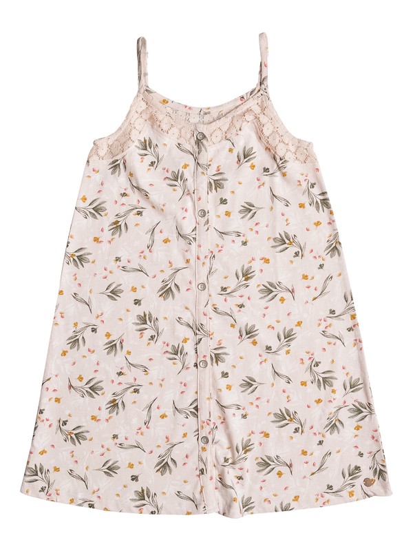 roxy, Girl's 7-14 Some See A Wish Strappy Dress, PALE DOGWOOD BOTANIC GARDEN (nds6) 0 Girl's 7-14 Some See A Wish Strappy Dress ERGKD03044 Roxy