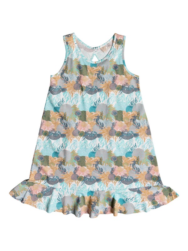 roxy, Girls 7-14 Mission Bell Tank Dress, MARSHMALLOW HIGH TIDE FLOWER (xwwb) 0 Girls 7-14 Mission Bell Tank Dress White ERGKD03058 Roxy