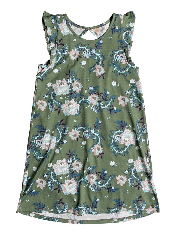 roxy, Girls 7-14 Lovely Place Tank Dress, OLIVE ARIZONA RISING (glw6) 0 Girls 7-14 Lovely Place Tank Dress Green ERGKD03059 Roxy