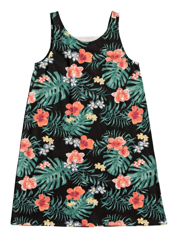 roxy, Leaves Movement - Vestido sin Mangas para Chicas 8-16, ANTHRACITE HIBISCUS TWIST (xkbg) 0 Leaves Movement - Vestido sin Mangas para Chicas 8-16 ERGKD03085 Roxy