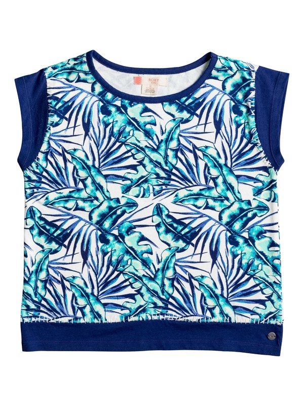 roxy, Kido Silhouette - Top de manga casquillo, MARSHMALLOW TROPICAL DAYS (wbt6) 0 Kido Silhouette - Top de manga casquillo ERGKT03045 Roxy