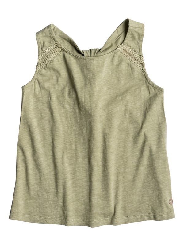 roxy, Girls 7-14 Good As New Tank Top, OIL GREEN (gld0) 0 Girls 7-14 Good As New Tank Top ERGKT03056 Roxy