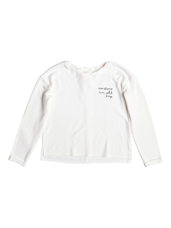 roxy, Predicting Happiness - Button-Back Long Sleeve Top for Girls 8-16, MARSHMELLOW (wbt0) 0 Predicting Happiness - Button-Back Long Sleeve Top for Girls 8-16 White ERGKT03062 Roxy