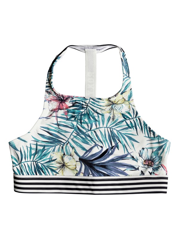 roxy, Blingbling Surf - Haut de maillot de bain brassière, MARSHMALLOW BELHARRA FLOWER (wbt6) 0 Blingbling Surf - Haut de maillot de bain brassière ERGKT03065 Roxy