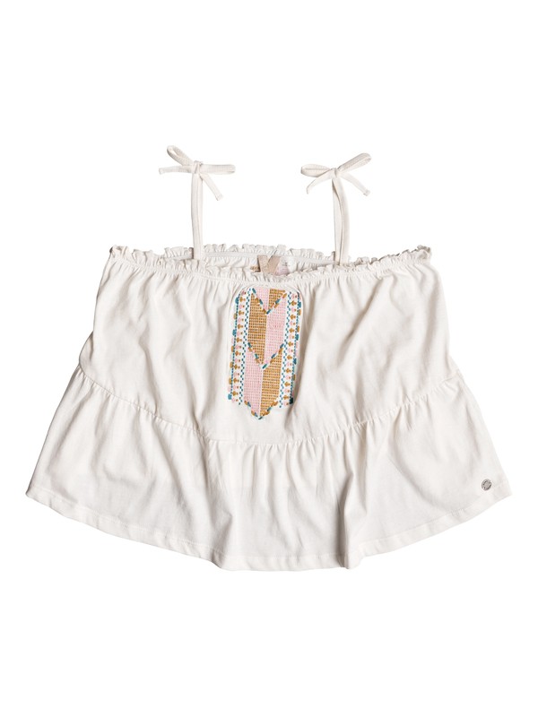 roxy, Girl's 7-14 Sweet Summer Strappy Top, MARSHMALLOW (wbt0) 0 Girl's 7-14 Sweet Summer Strappy Top White ERGKT03081 Roxy