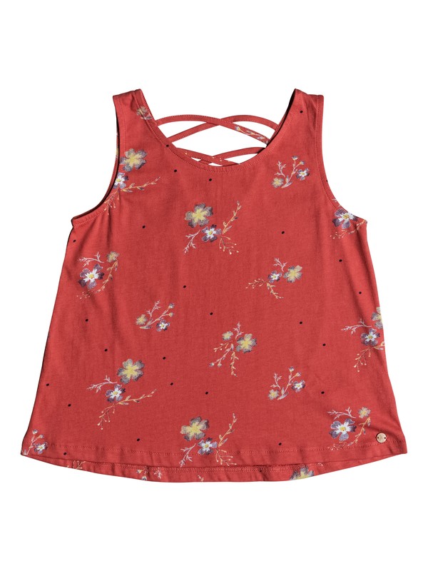 roxy, Girl's 7-14 Under The Sand Tank, MINERAL RED SPACED OUT FLORAL (mmz6) 0 Girl's 7-14 Under The Sand Tank Pink ERGKT03086 Roxy