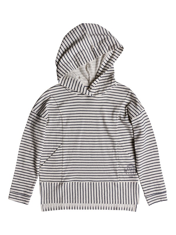roxy, Girls 7-14 My Own Sky Long Sleeve Hooded Top, DRESS BLUES SIMPLE STRIPE (xbwb) 0 Girls 7-14 My Own Sky Long Sleeve Hooded Top Blue ERGKT03089 Roxy