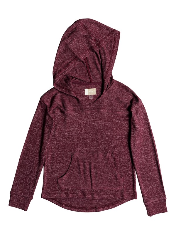 roxy, Girl's 7-14 Love In The Sky Hoodie, TAWNY PORT (rsp0) 0 Girl's 7-14 Love In The Sky Hoodie Red ERGKT03092 Roxy