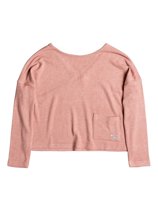 roxy, Girl's 7-14 Your Time Long Sleeve Top, DESERT SAND HEATHER (mkth) 0 Girl's 7-14 Your Time Long Sleeve Top Pink ERGKT03098 Roxy