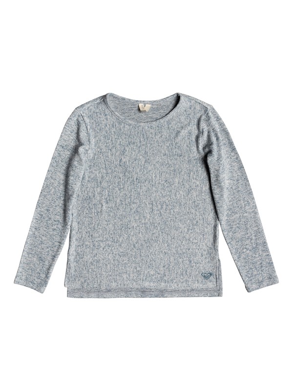 roxy, Girl's 7-14 Cosy Day Long Sleeve Top, BLUE MIRAGE (bmk0) 0 Girl's 7-14 Cosy Day Long Sleeve Top Blue ERGKT03110 Roxy