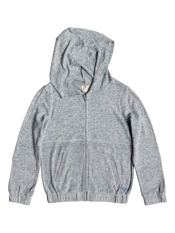 roxy, Girl's 7-14 Rainbow Moon Super Soft Zip-Up Hoodie, BLUE MIRAGE (bmk0) 0 Girl's 7-14 Rainbow Moon Super Soft Zip-Up Hoodie Blue ERGKT03111 Roxy