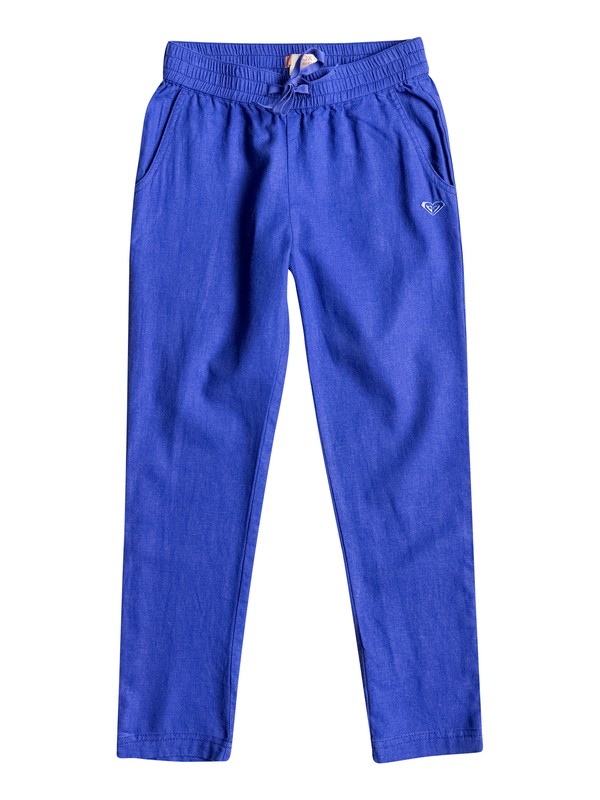 roxy, Girls 7-14 Can't Sleep At Night Linen Pants, ROYAL BLUE (pqf0) 0 Girls 7-14 Can't Sleep At Night Linen Pants ERGNP03011 Roxy