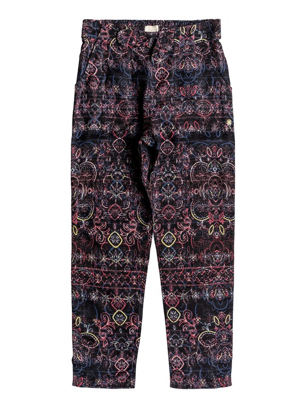 roxy, Girl's 7-14 Little Numbers Viscose Pants, TRUE BLACK NIGHTLIGHTS (kvj1) 0 Girl's 7-14 Little Numbers Viscose Pants Black ERGNP03039 Roxy