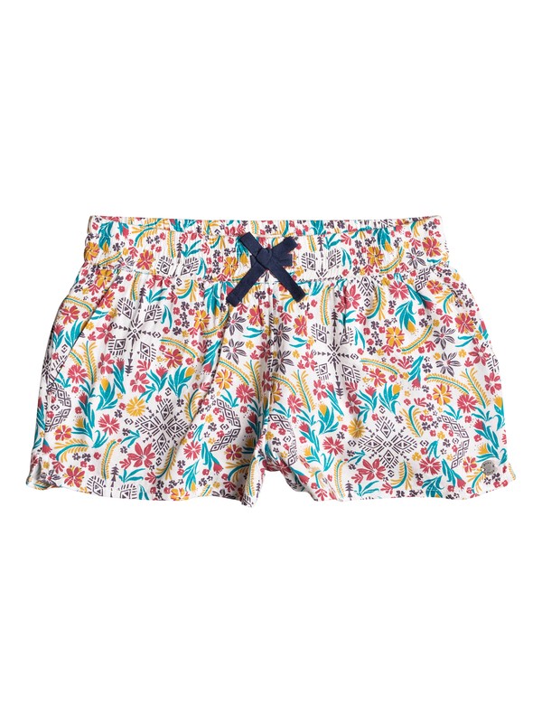 roxy, Girls 7-14 Enchanted Melody Beach Shorts, MARSHMALLOW FLOWER POWER (wbt7) 0 Girls 7-14 Enchanted Melody Beach Shorts White ERGNS03020 Roxy