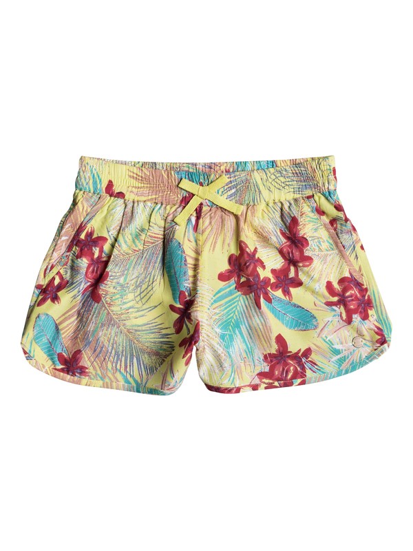 roxy, Girls 7-14 Lifetime Dreamer Beach Shorts, SUNSHINE TIARE FOWERS (yeq6) 0 Girls 7-14 Lifetime Dreamer Beach Shorts Yellow ERGNS03023 Roxy