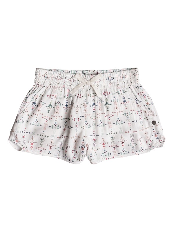 roxy, Girls 7-14 Heart On Fire Beach Shorts, MARSHMALLOW AZAZ (wbt8) 0 Girls 7-14 Heart On Fire Beach Shorts White ERGNS03027 Roxy