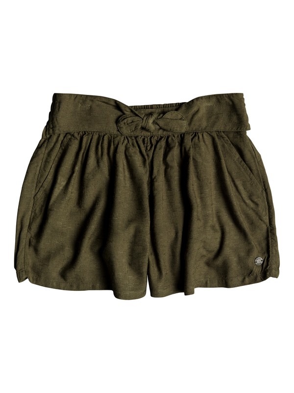 roxy, Girls 7-14 Little Mind Beach Shorts, BURNT OLIVE (gpz0) 0 Girls 7-14 Little Mind Beach Shorts Green ERGNS03030 Roxy